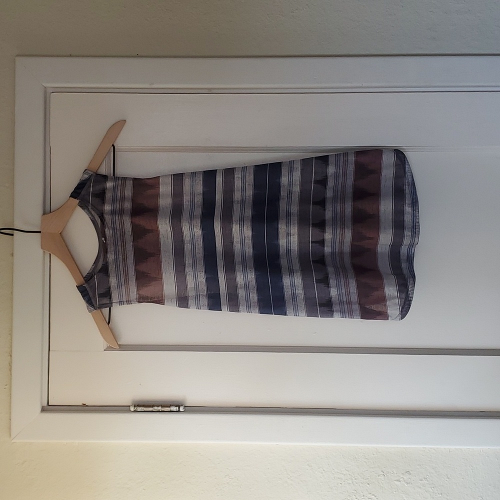 Prana Racerback High Neck Tank Top Womens Size M Stetch, Southwest Pattern